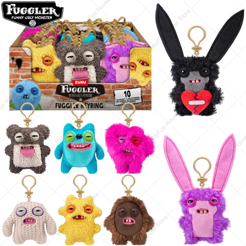 

Pre-Sale Newest Fuggler Ugly Teeth Monster Plush Toys Keychain Funny Fugglers Love Fugg Cartoon Peluche Dolls Pendants Gift Kids