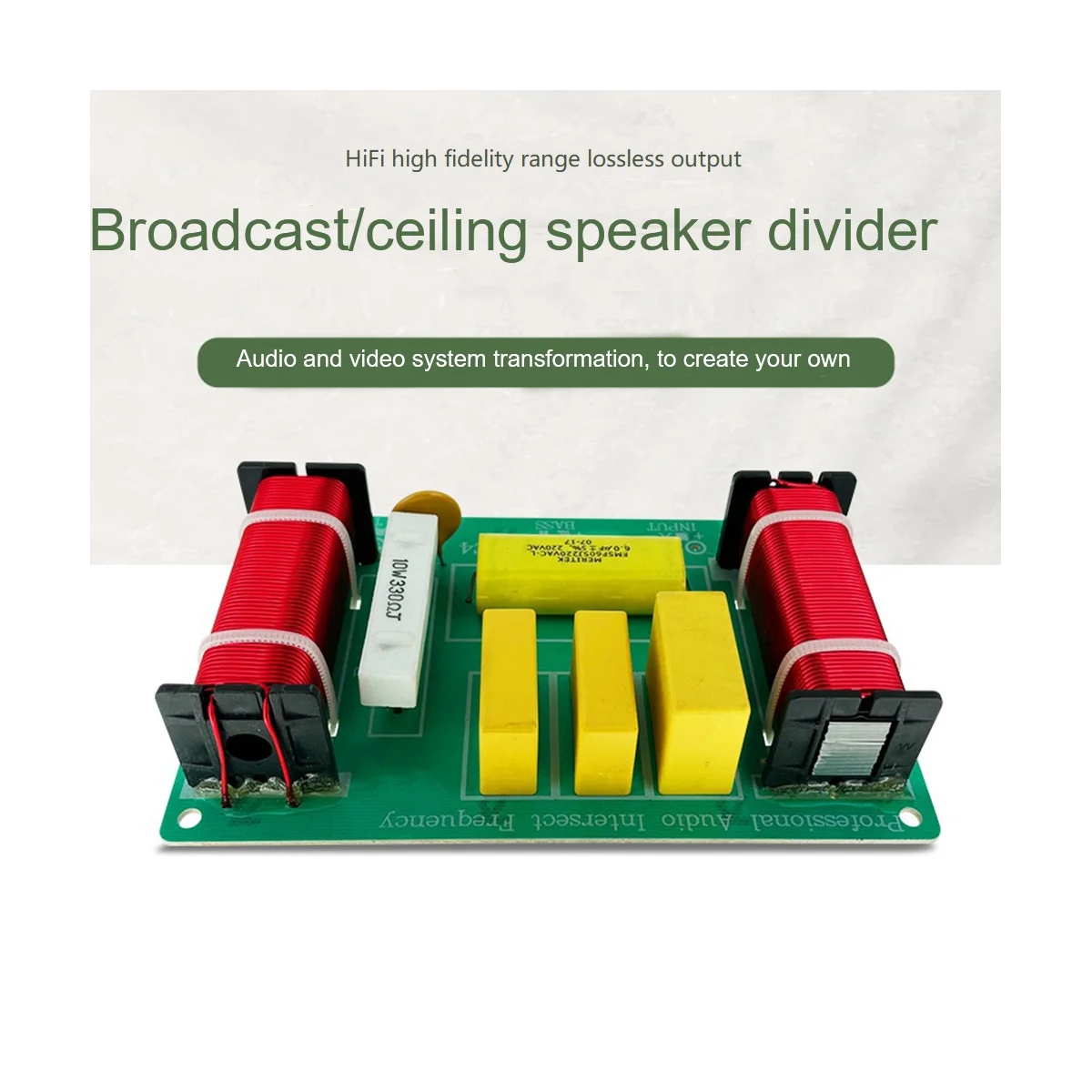 2 Way Speaker Frequency Divider High-Mid-Range Bass Crossover Hi-Fi Crossover Broadcast Conference Speaker Divider