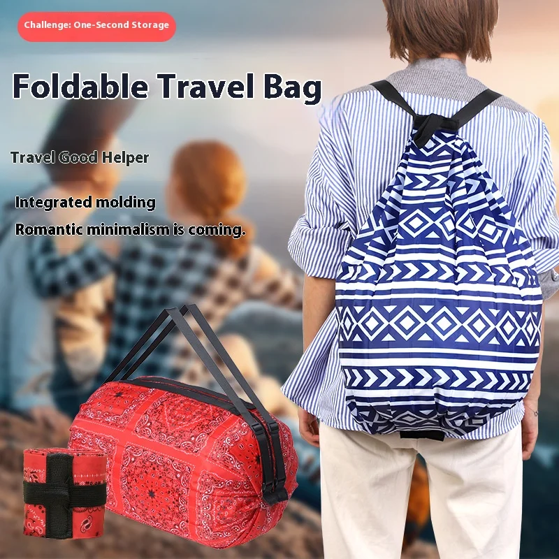

Folding travel bag Outdoor Portable Sports Backpack folding bag multi-color luggage bag large capacity storage travel Handbags