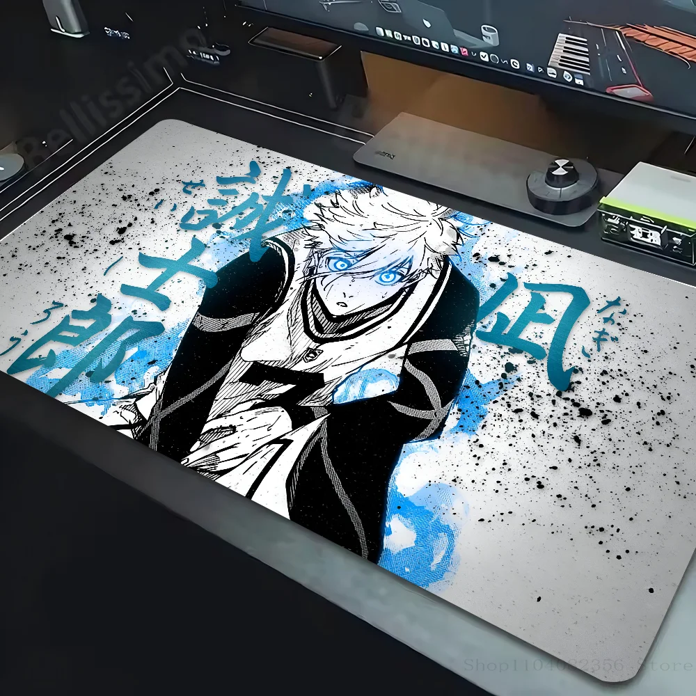 Japan Anime Blue Lock Nagi Seishiro Mousepad Mouse Mat Desk Mat With Pad Gaming Accessories Prime Gaming XXL Keyboard Pad Paddi