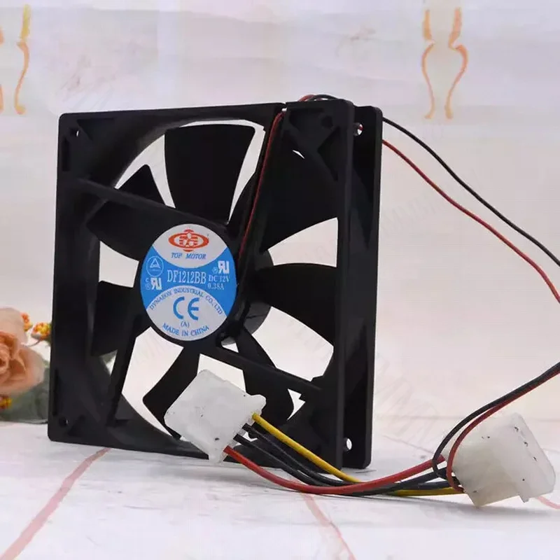 TT  TOP MOTOR DF1212BB DC12V 0.38A 12025 12cm 4-Wire Cooling Fan