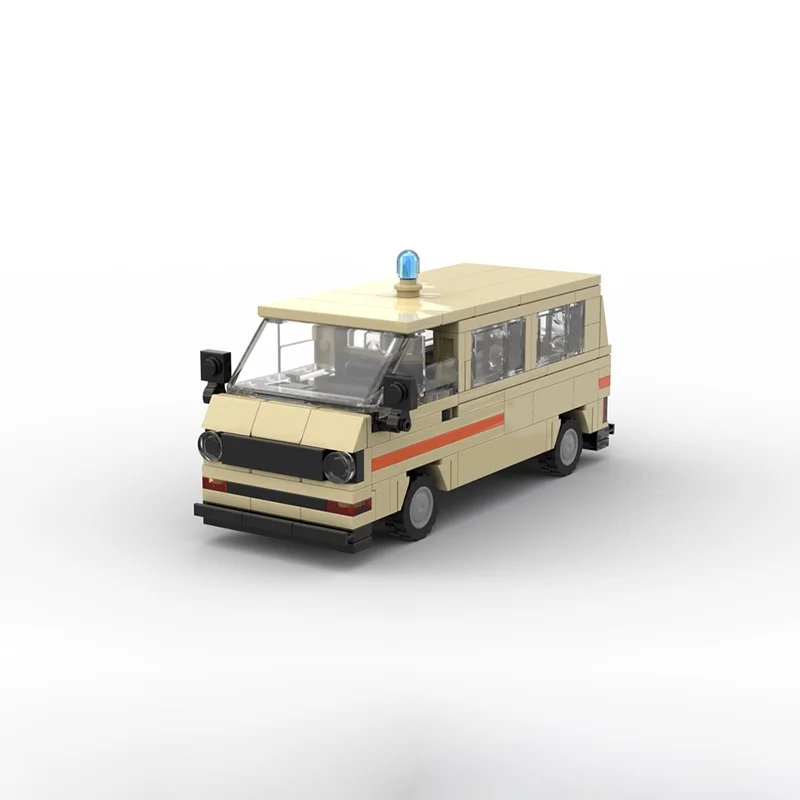 196 قطعة MOC VW الناقل الألماني الصليب الأحمر مدينة نموذج بناء اللعب كتل العمارة فكرة هدية الكريسماس التعليم الطوب الاطفال #3
