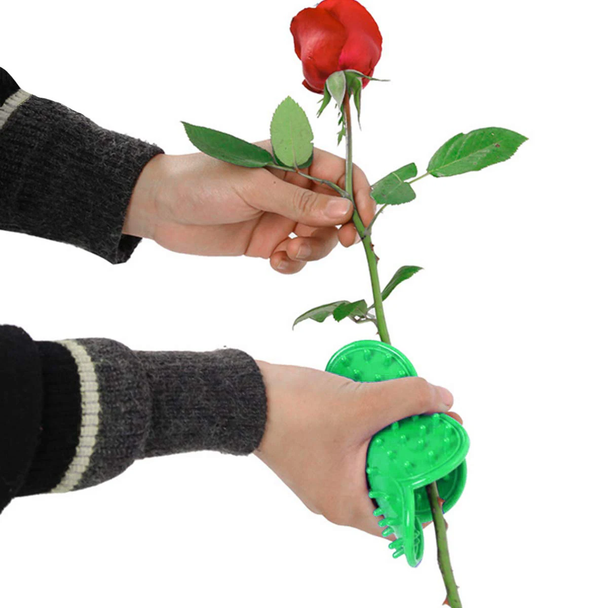 

1 set Rose Stripper Red Color Random Color Clips Easy Thorn Stripper Durable Pruning Garden Tools DIY Bouquet