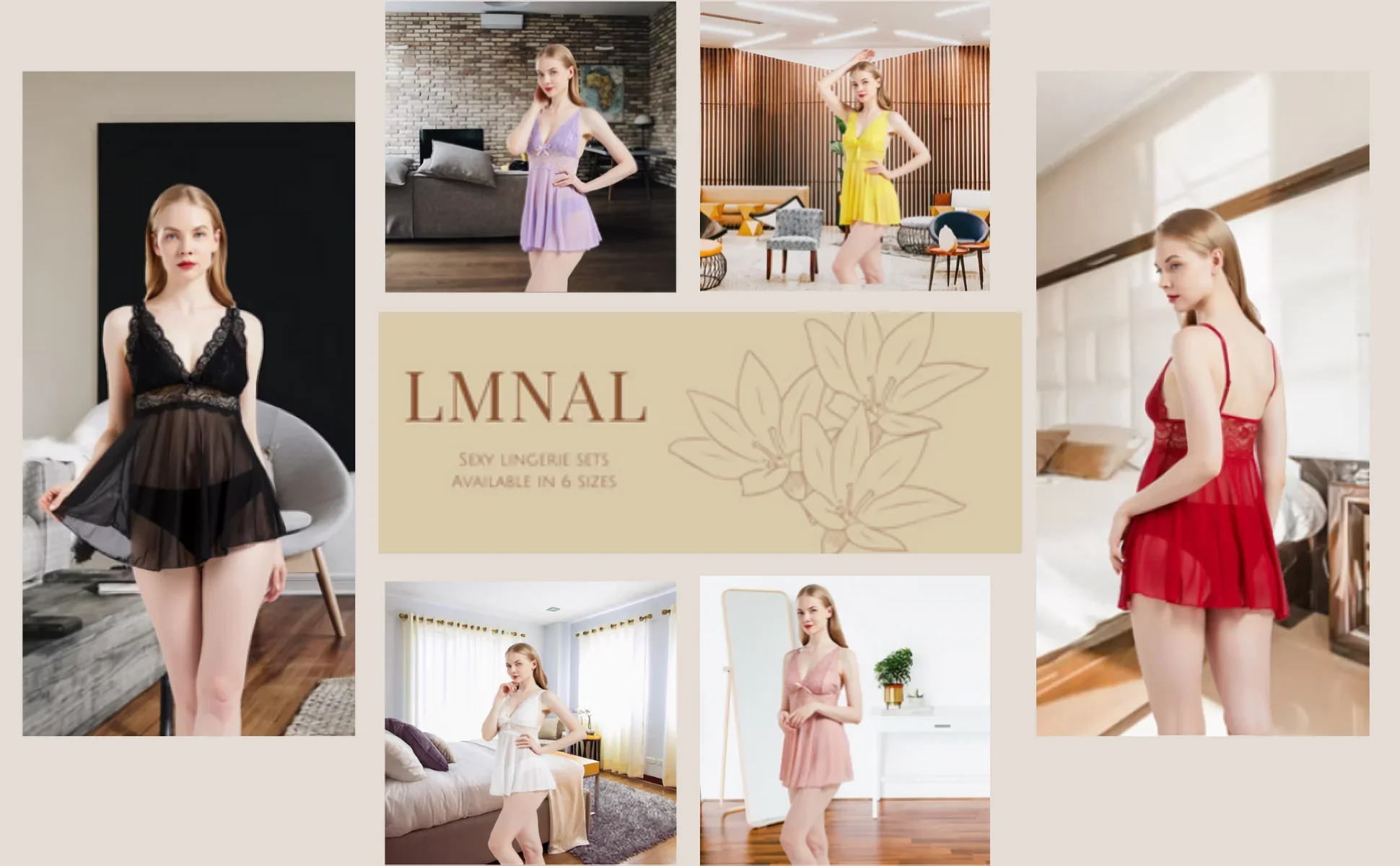 ملابس نسائية مثيرة وأنيقة، فساتين الحفلات، بيجامات، ملابس داخلية نسائية