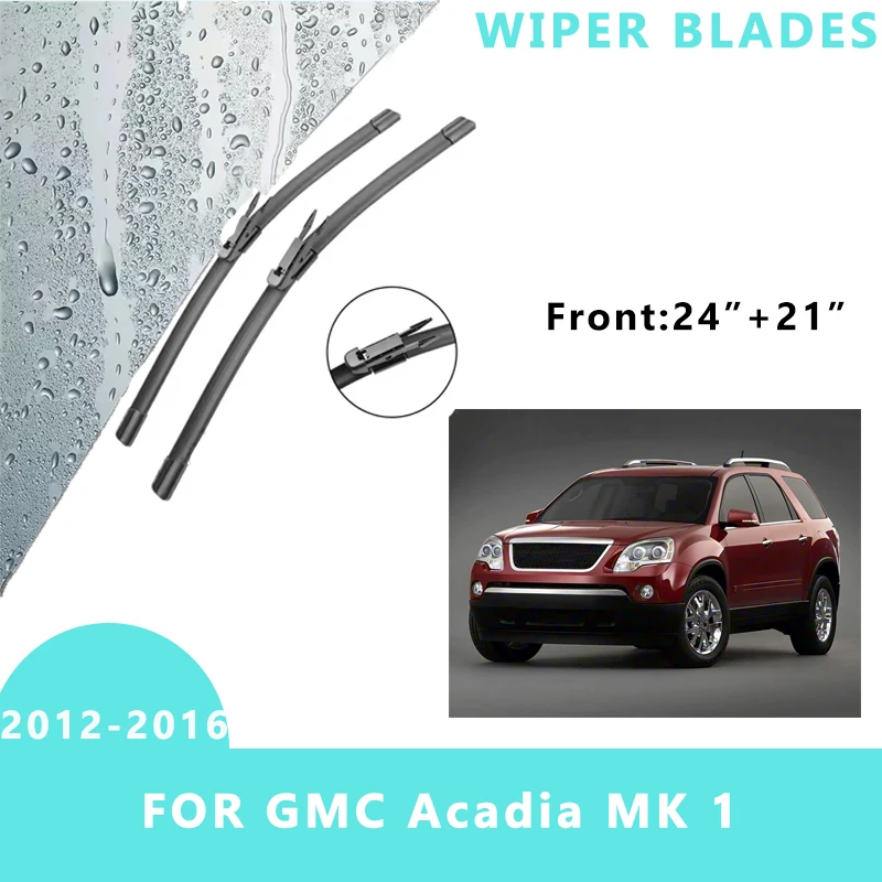 

Front Windscreen Wiper Blades Windshield Window Accessories 2PCS for GMC Acadia MK 1 2012 2013 2014 2015 2016 24“+21”