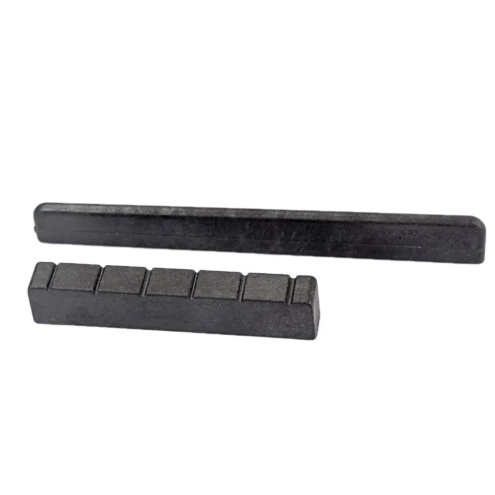 

Plastic Nut Saddle Easy to Cut for Better Sound Black Classical Guitar Components Accessories Guitar Saddle Nut Down