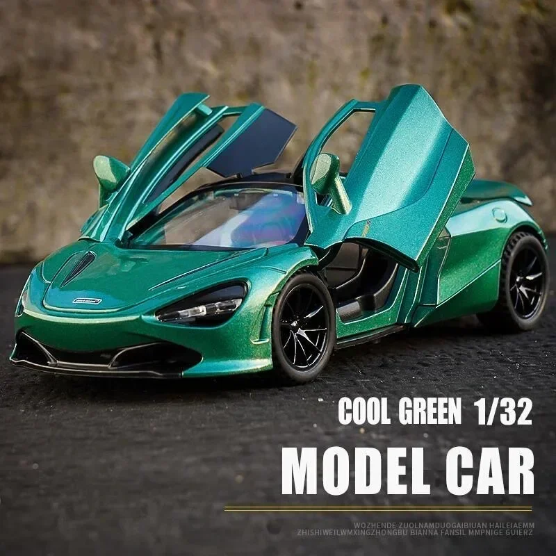 McLaren Spiderman Supercar Modelo, 1:32 Diecast Veículos, Alloy Car Modelo, Coleção Simulação, 720S