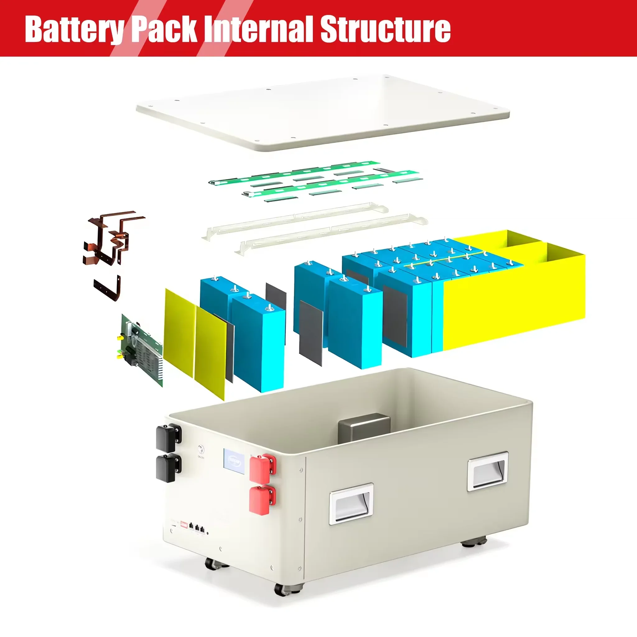 Solar Energy Storage Battery 14Kwh High Voltage Solar Lithium Battery with 10 Years Quality Warranty