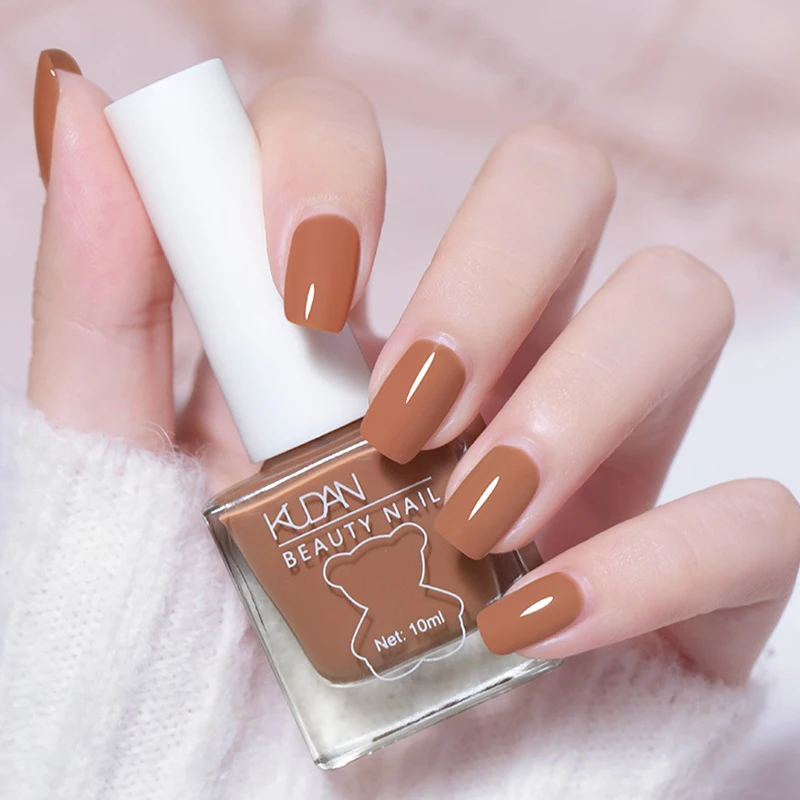 10ml Matte Waterproof No-bake Nail Polish Nail Art Non Peelable Quick Dry Normal Without Lamp Nail Polish Glitter Varnish