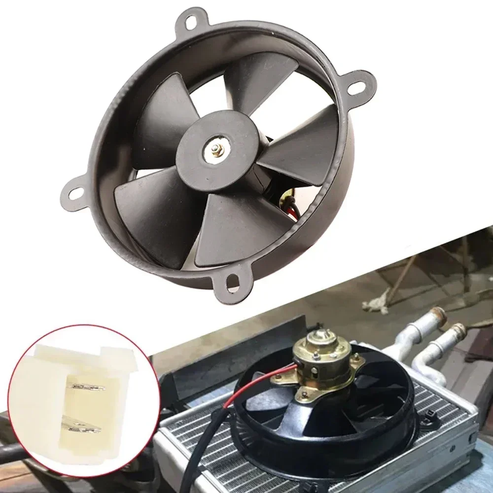12V Motorcycle Radiator Cooling Fan 6 Inch Electric Water Cooler for Motocross Pit Bike Dirt Bike ATV Quad Go Kart Buggy Engine