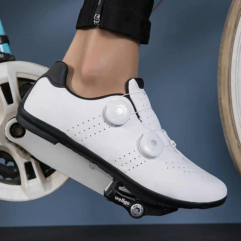 Zapatos atléticos de ciclismo MTB para hombre, tacos autoblocantes, zapatos para bicicleta de carretera, zapatillas de deporte de velocidad de carreras, calzado para ciclismo de montaña Spd al aire libre