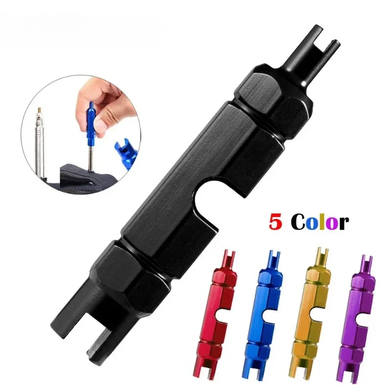 1Pcs Valve Core Remover Tool for Presta, Schrader, Valve Extender Tire Repair, Wrench for Bike, Car, Bicycle, Motorcycle Tyre