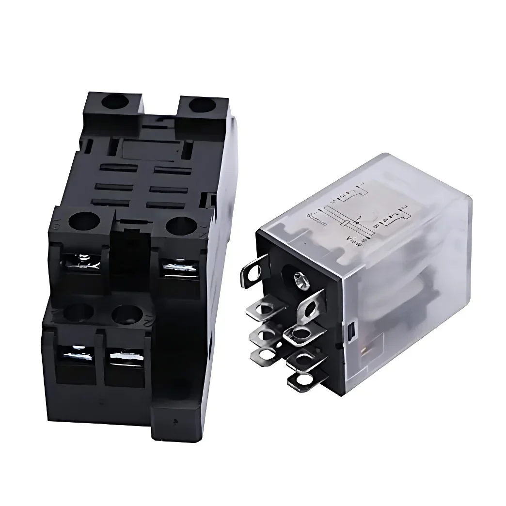 10PCS Miniature Control Relays Small Intermediate Relay AC 12V DC 24V AC220 HH52P HH53P HH54P HH62P HH63P HH64P MY2P MY2NJ