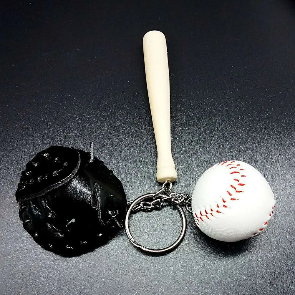 Baseball Keychain Keyring Baseball Keyring Sports Key Durable Metal Fashionable Cool Unique Practical Gift