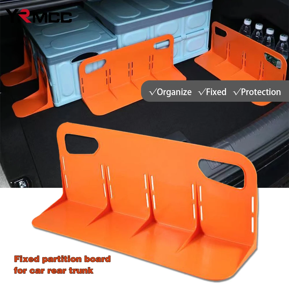 Car Trunk Storage Box Fixed Partition 2Size Multifunctional Auto Trunk Fixed Rack Holder Plastic Auto Trunk Baffle Solid Baffle