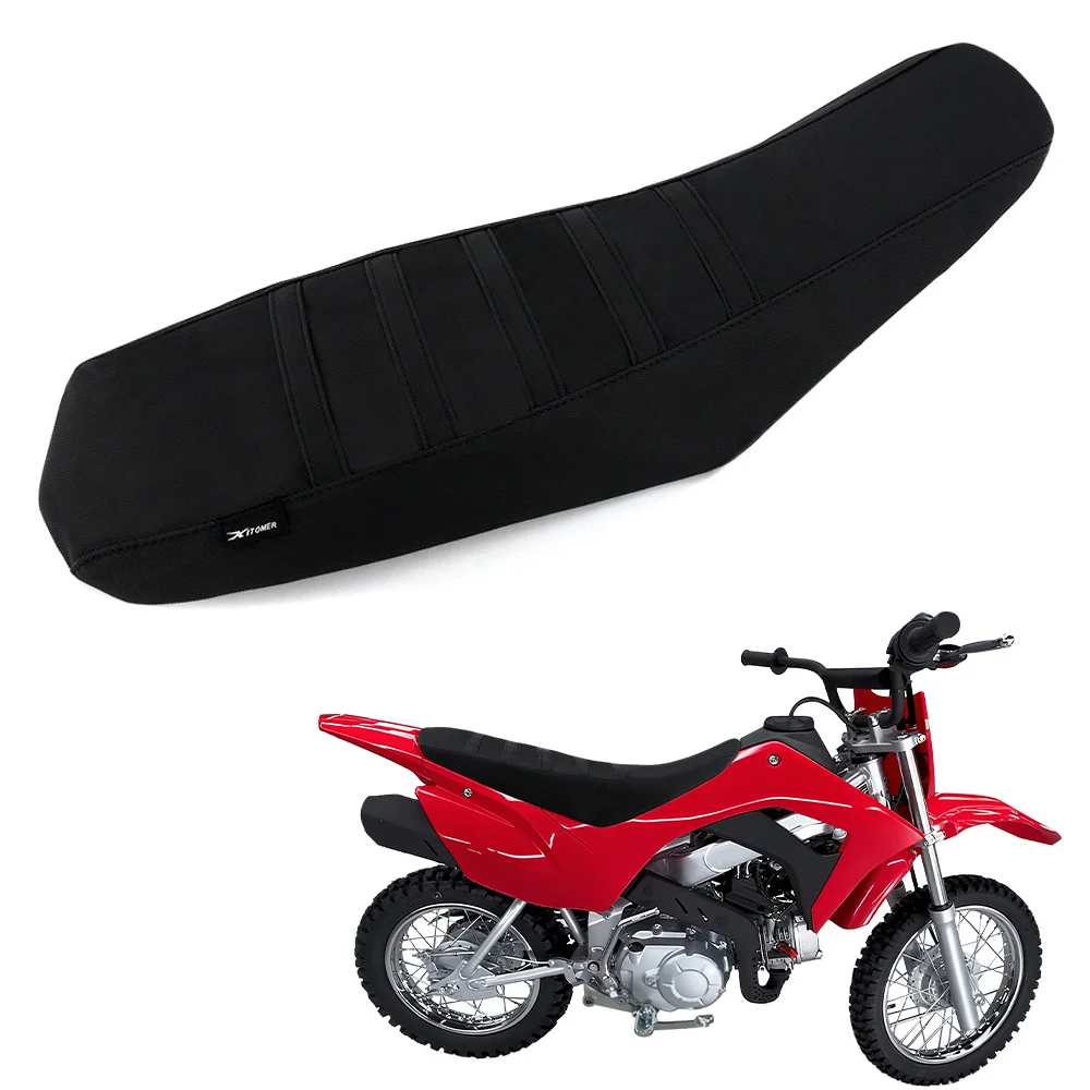 

For Honda CRF110 2013-2025 Motorcycle Non-Slip Seat Cover PVC Leather Waterproof Striped Grip Gripper Seat Saddle Cushion Cover