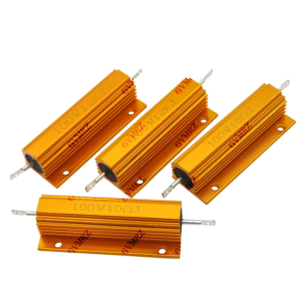 100W 27R 32R Aluminum Housing Power Resistor High Wattage Wirewound Resistor 0.01Ω–150KΩ Assorted Values 0.01R 0.15R 0.68R image 6