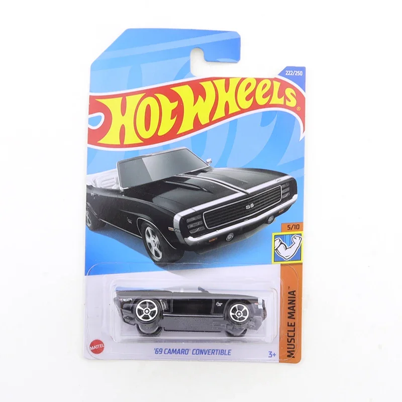 

2022 горячие колеса 69 CAMARO Кабриолет #222/250 мышцы мания 5/10 Мини Сплав купе 1/64 Металл литье под давлением модель автомобиля