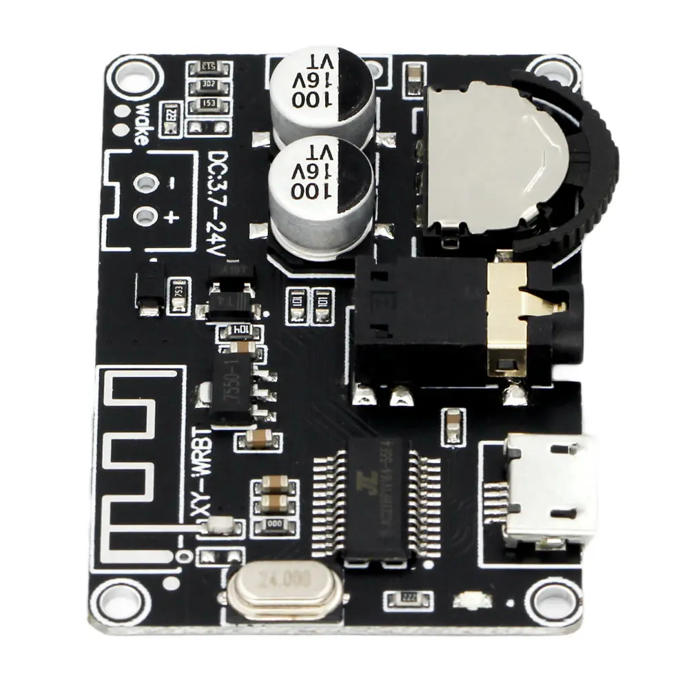 Bluetooth Audio Receiver Board XY-WRBT Bluetooth 5.0 MP3 Lossless Decoder Board DC3.7V-24V Wireless Stereo Music Module 3.5mm