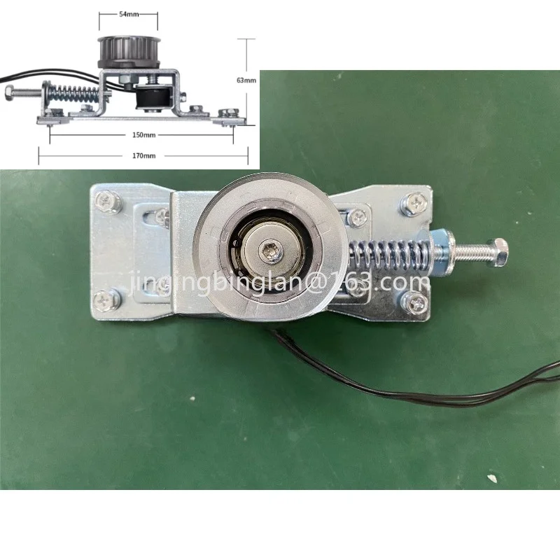 Factory price automatic door tail wheel lock 12V electric door flat driven wheel rear wheel induction sliding  belt accessories