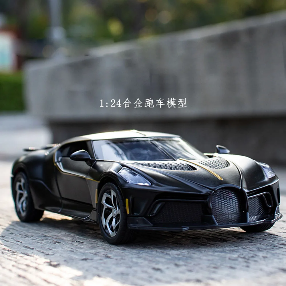 Car model scale 1:24 Simulated car model Alloy material FOR Bugatti La  Voiture Noire Sports car model Decoration Collection