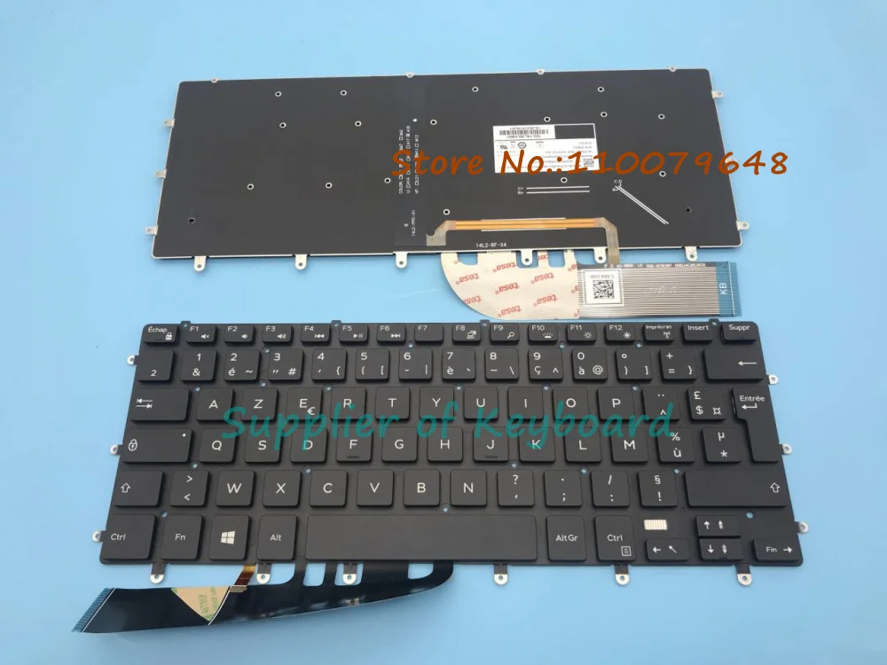 New English/Azerty French Keyboard For DELL XPS 15 7590 9550 9560 9570 15-7558 15-7568 P55F P56F Laptop Backlit