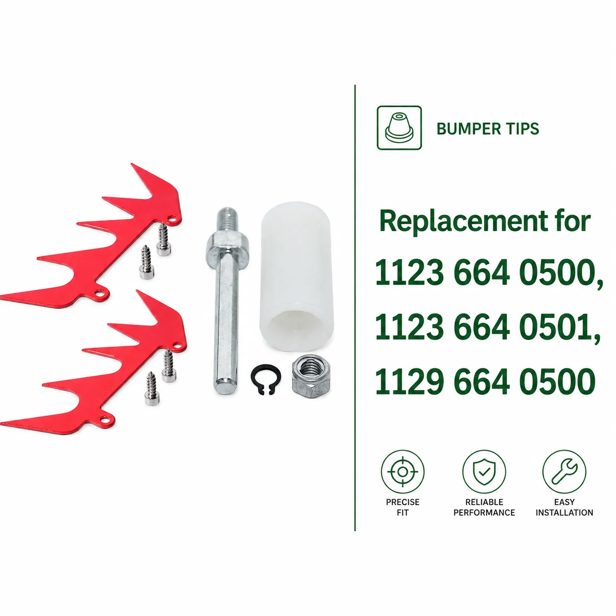 Bumper Spikes Felling Dogs For Stihl MS170 MS180 MS200 MS201 MS210 MS230 MS250 MS171 MS211 018 020 021 023 025 OEM 1123 664 0500