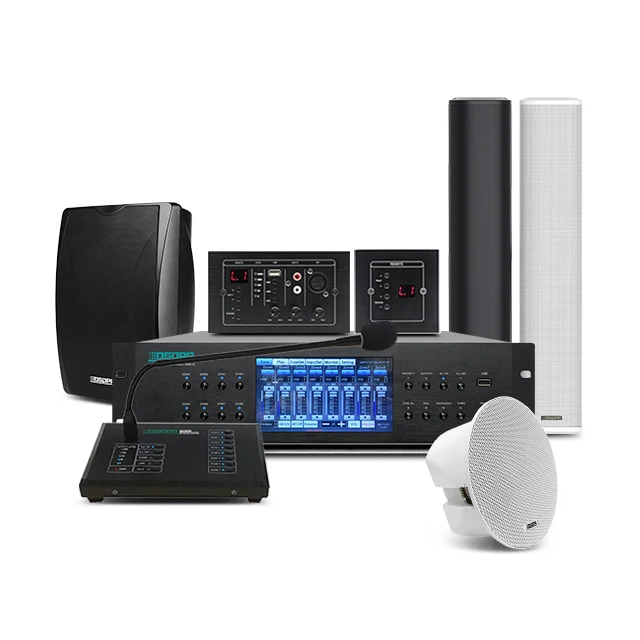 MAG808 Complete Public Address Matrix Audio System Full Set School Audio Broadcast System