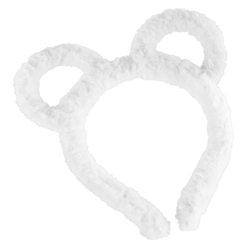 Ikat Rambut Telinga Beruang Buatan Ikat Rambut Mewah Ikat Rambut Fotografi Karnaval Remaja Dropship