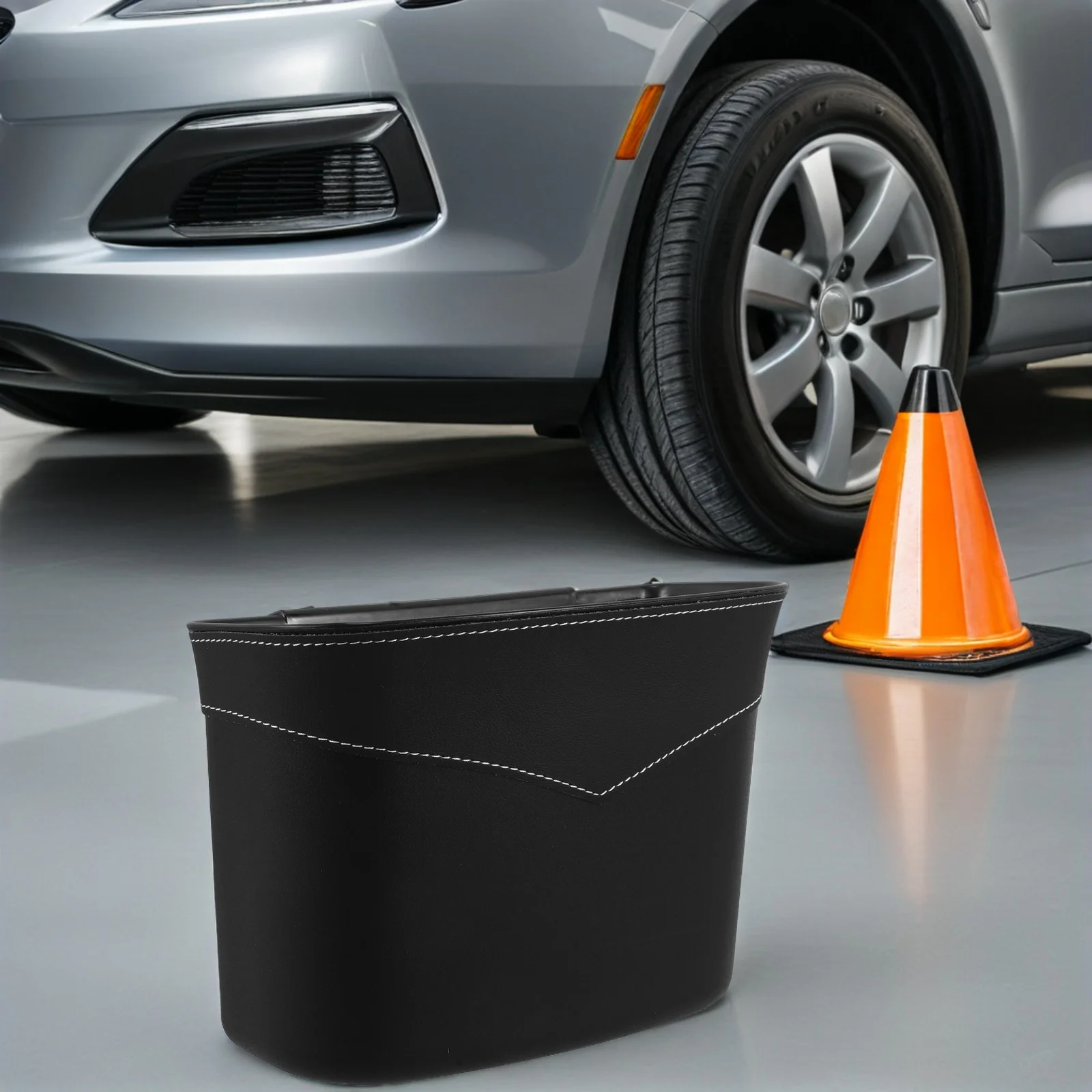 

Car Door Hanging Trash Can Leak-Proof Multi-Functional Umbrella Holder Storage Vehicle-Mounted Rubbish Container ABS PU Material