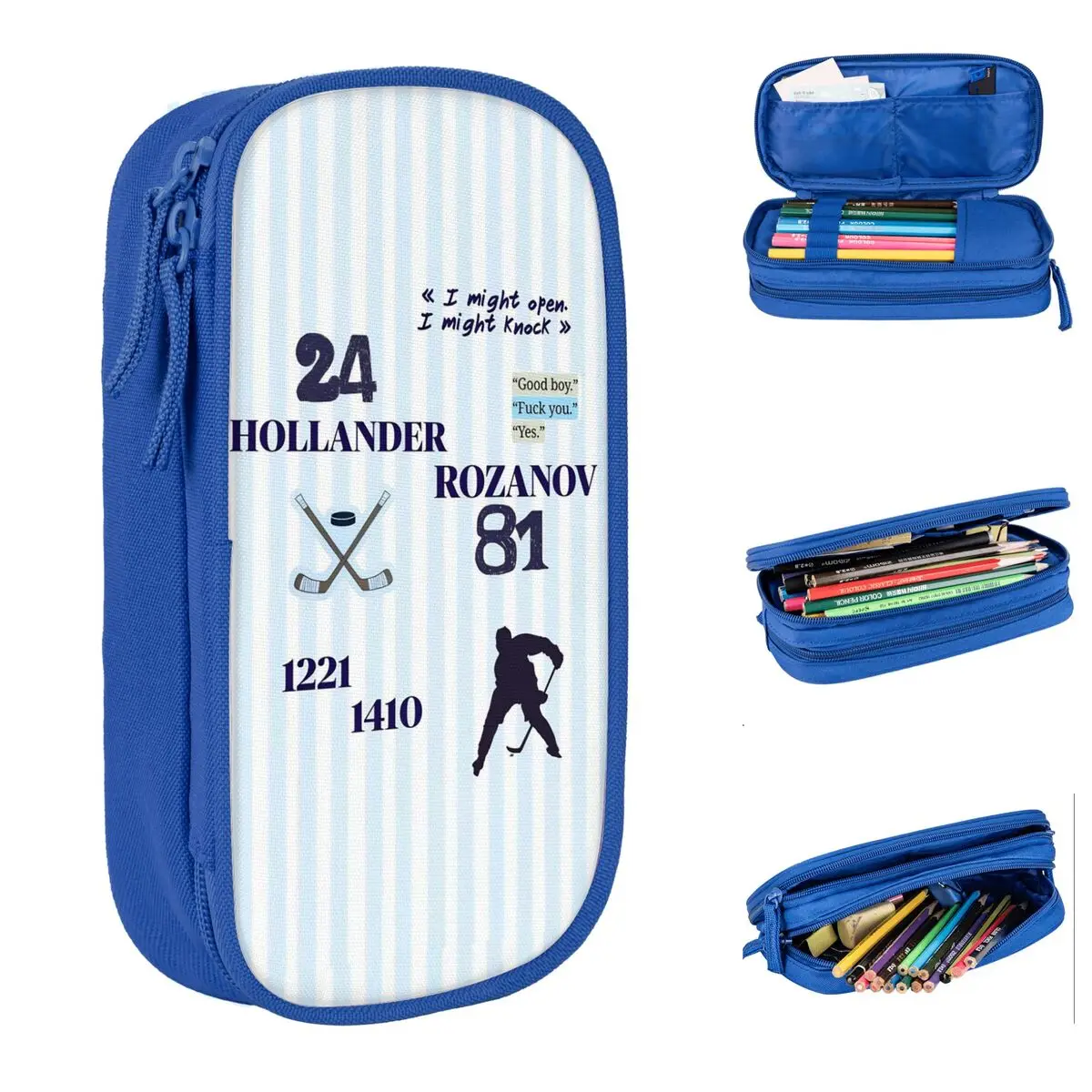 

Пенал с подогревом Heated Rivalry Ilya Shane Hollanov, пенал-коробка для ручек, вместительная сумка для школьных принадлежностей и канцтоваров