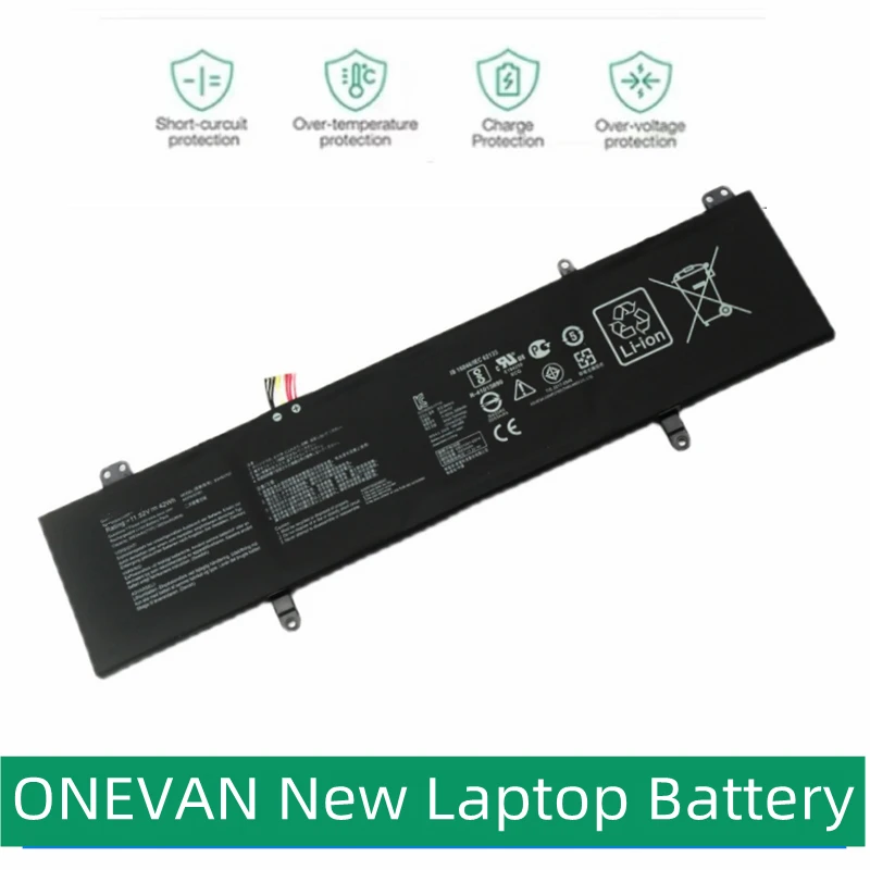 ONEVAN แบตเตอรี่ใหม่ B31N1707 3ICP5/57/81สำหรับ Asus VivoBook 14 X411UA S14 S410UA X411UA-BV934, 11,52 V, 3653MAh,42Wh