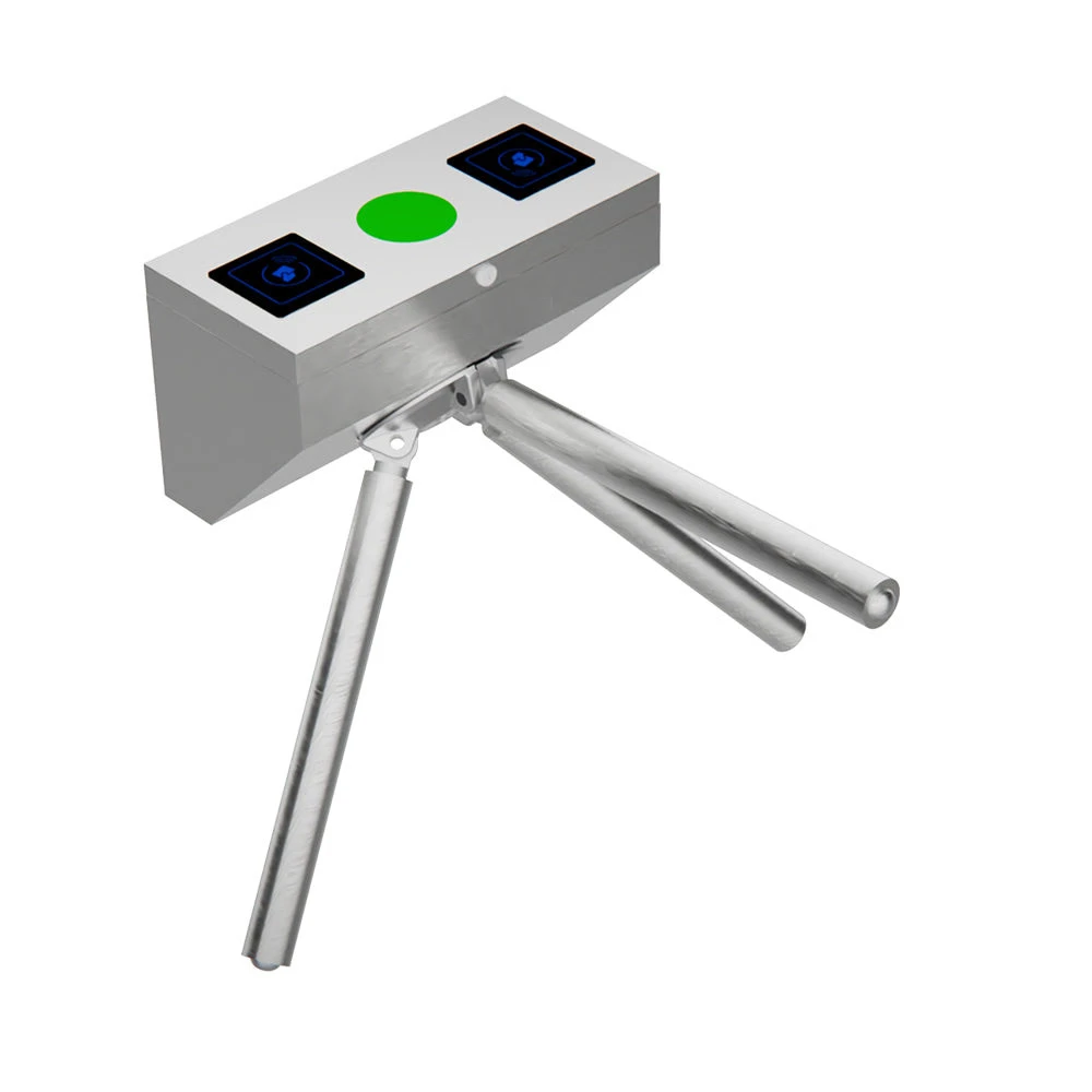 Dual Semi Automatic Coin Operated Turnstiles for Public Toilets Tripod Turnstile Mechanism Heavy Duty Entrance