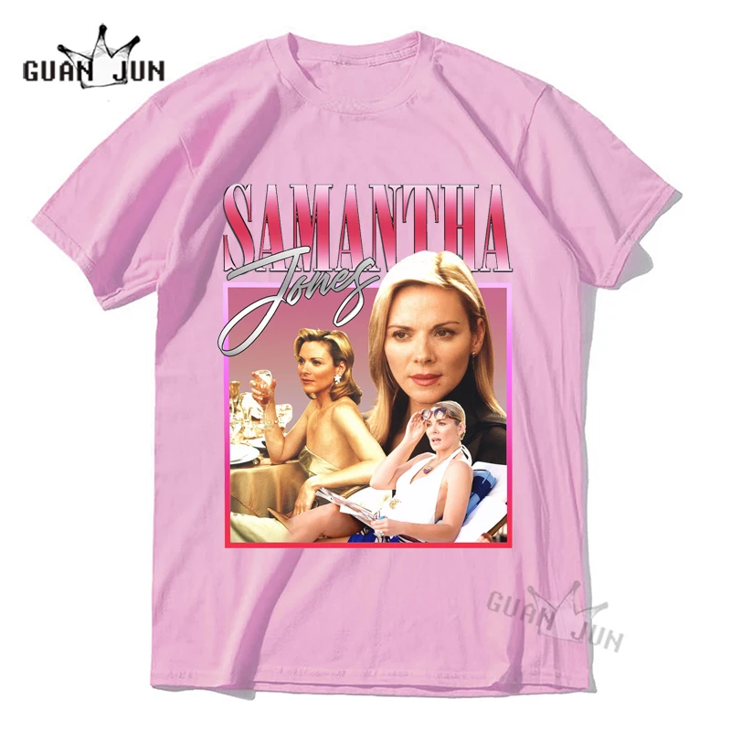 SAMANTHA Graphic Men Tshirts Sex and The City T-shirt for Women for SATC Fans Vintage 90s Inspired Unisex T Shirt Gift Dropship