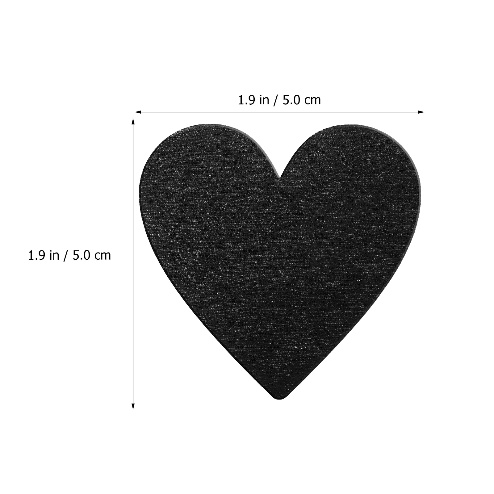 20 piezas centros de mesa de corazón negro para pizarra en forma de mesa libro de visitas tarjetas de discos de madera