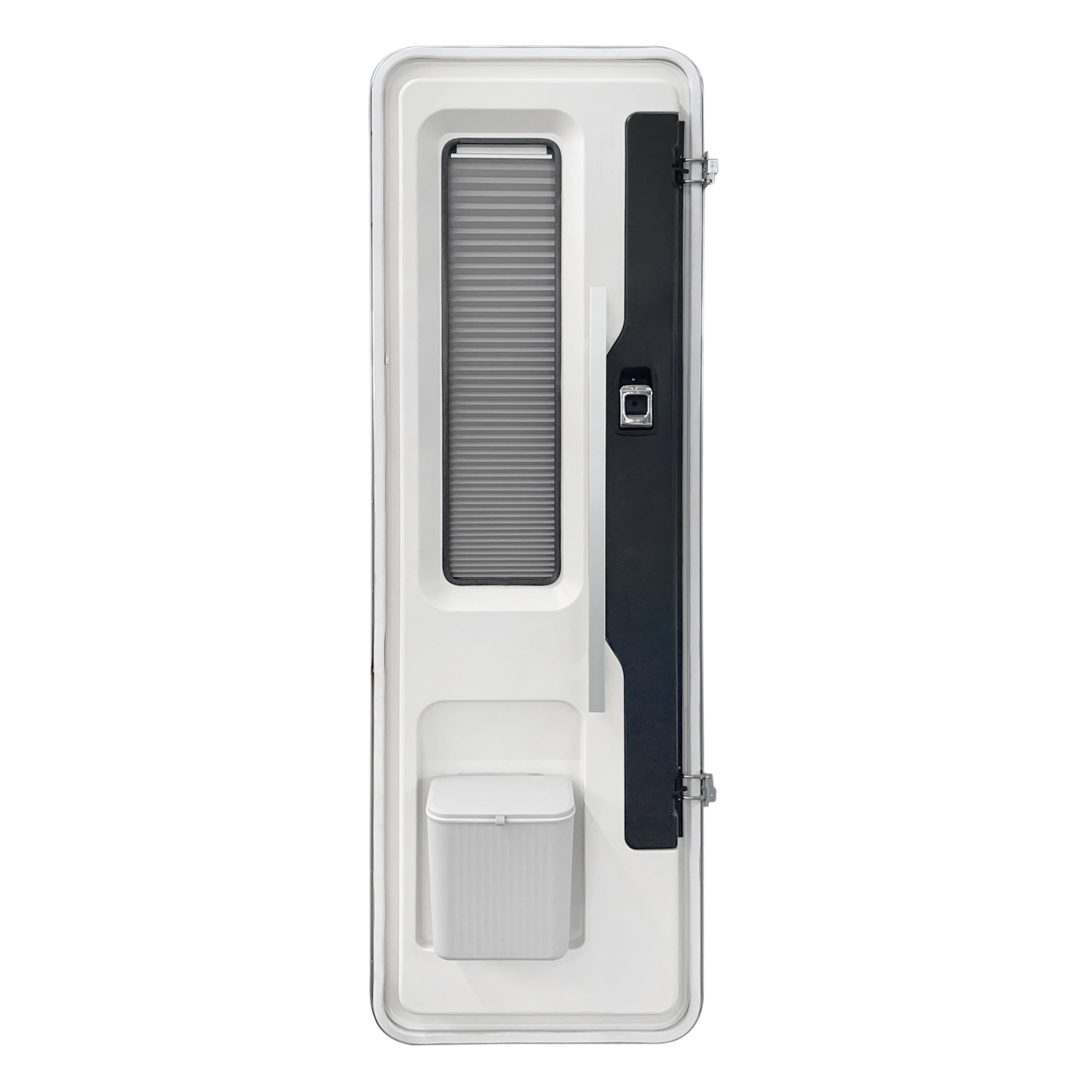 Meidi Automatic RV Entry Door For Motorhome Camper Vehicle-Aluminum Alloy & PU Construction Waterproof Durable Pleated Blinds