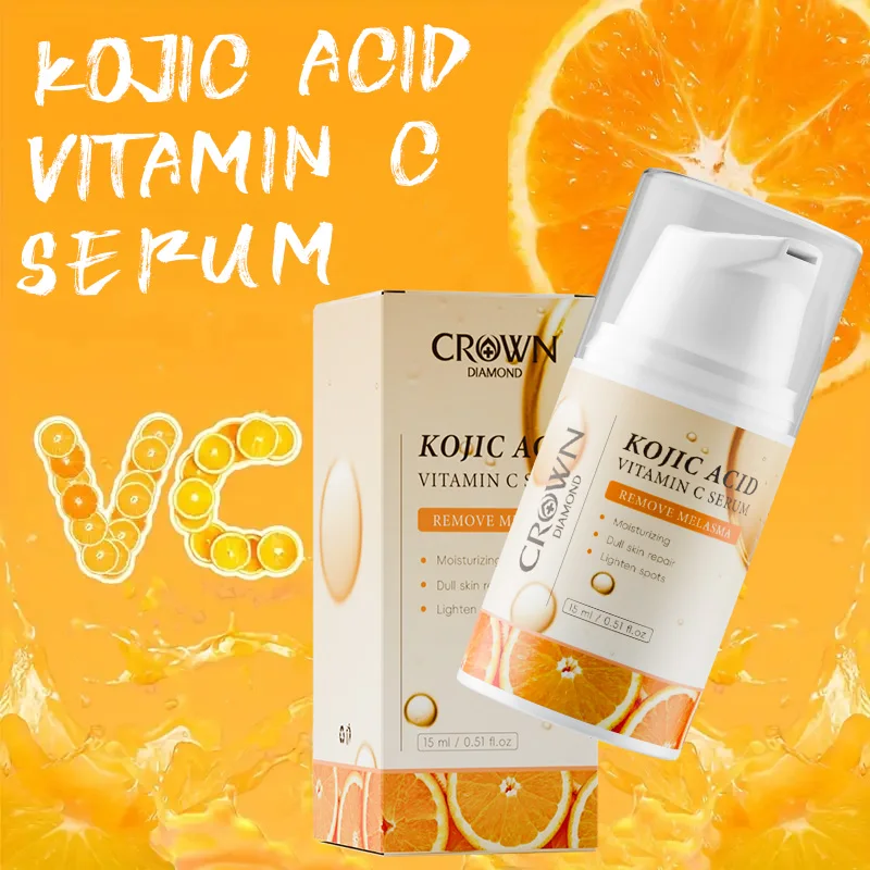 8 IN 1 Kojic Acid & Vitamin C Hydrating Face Serum with Glutathione Hyaluronic Acid Arbutin Nicotinamide Hydrated Nourished Skin