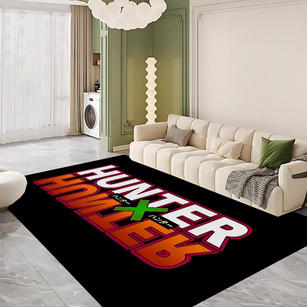 Anime Hunter X Hunter Fußmatte, waschbar, rutschfest, für Wohnzimmer, Sofa, Stühle, Bereichsmatte, Küche, Fußmatte, Teppich