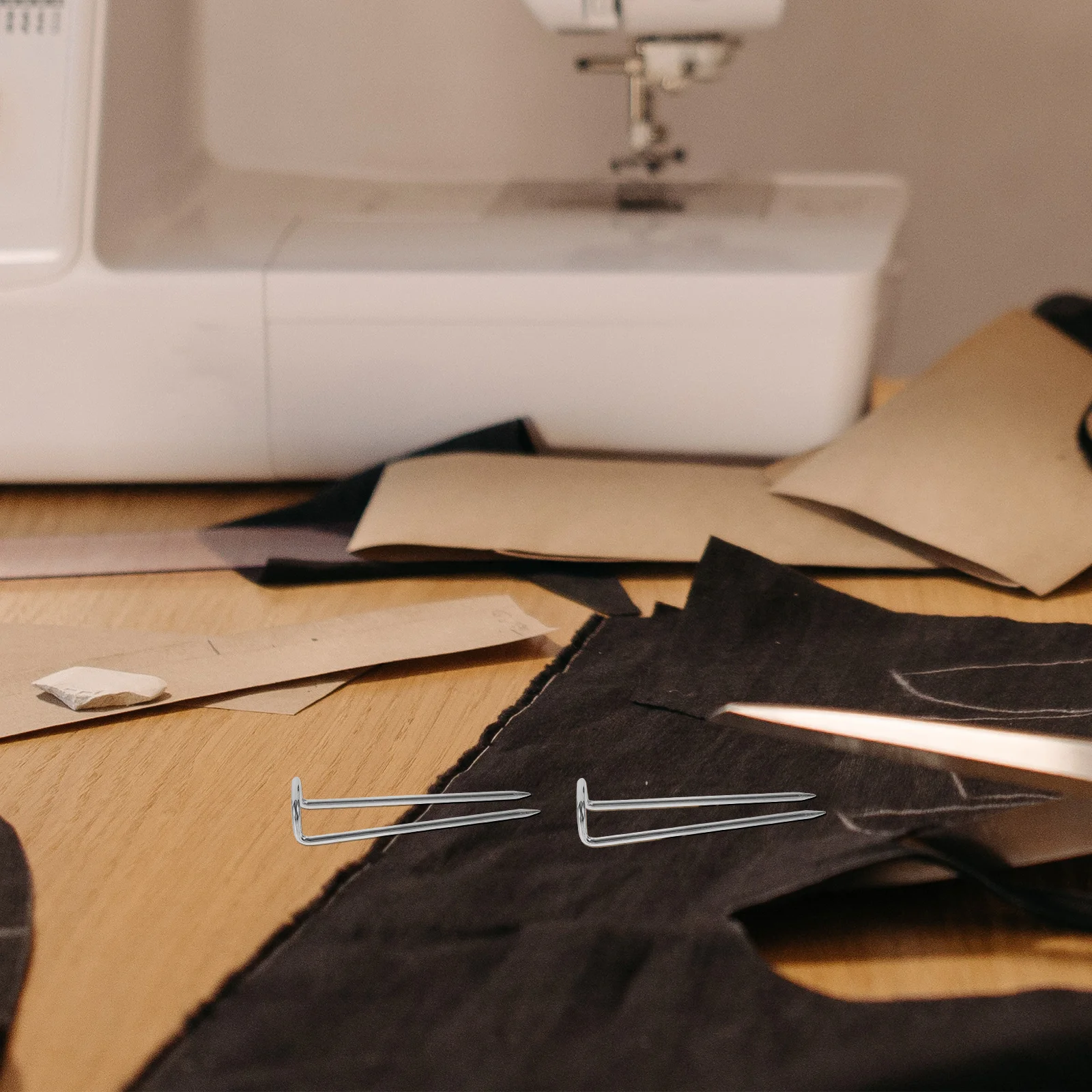 دبابيس خياطة متعددة على شكل حرف U قابلة لإعادة الاستخدام، لوازم خياطة اللحف الصلبة المدببة، إبر سطحية أملس للحرف اليدوية من القماش #3