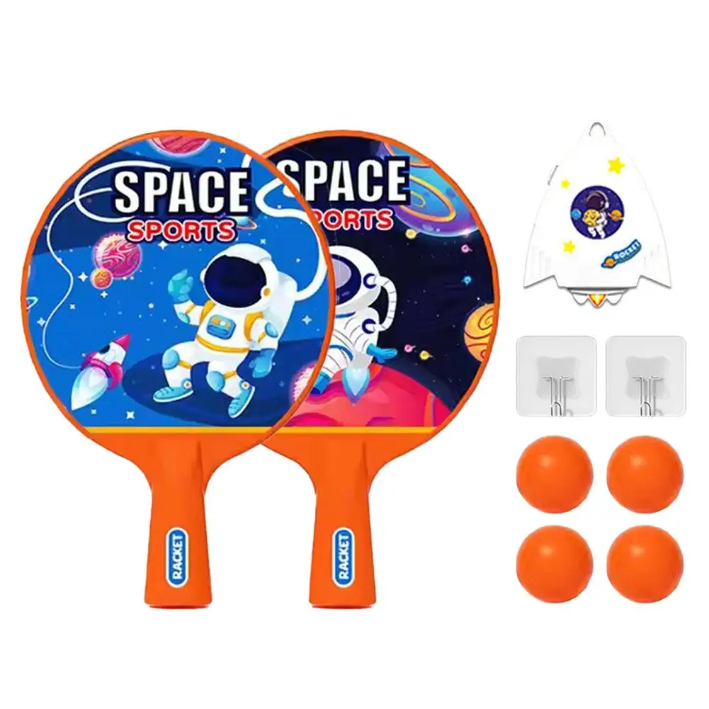 Hanging Table Tennis Trainer Toy Racket Indoor Parent Kids Eye Sensory Plastic Hand Coordination Game Badminton Tennis Ball