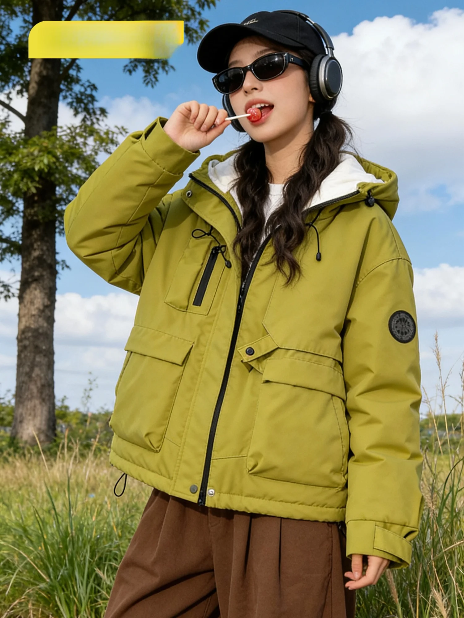 ZEENI Women's Outdoor Windproof Jaet Yoga Sports Pants Small Size Mountain Climbing Suit Hiking Set Long Sve Zipper Jaet