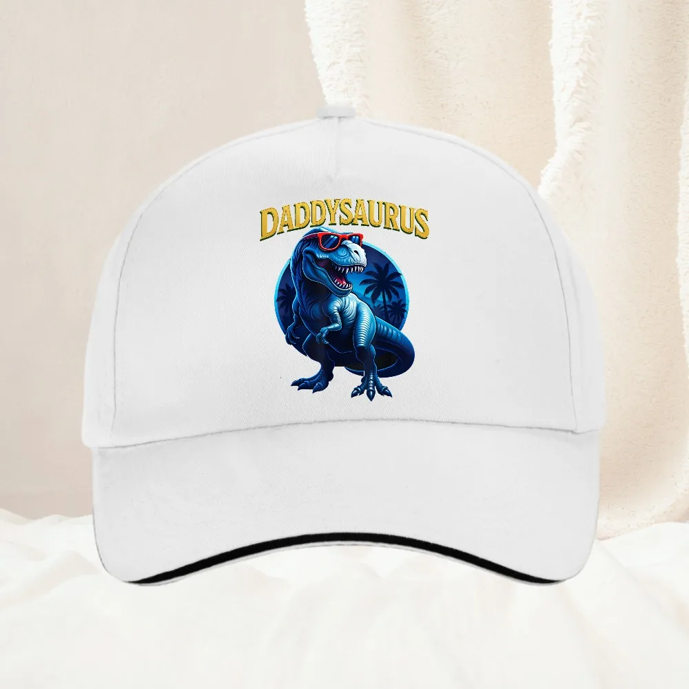 Daddysaurus T Rex Dinosaur Daddy Saurus baseball cap men's and women's hip-hop sun hat