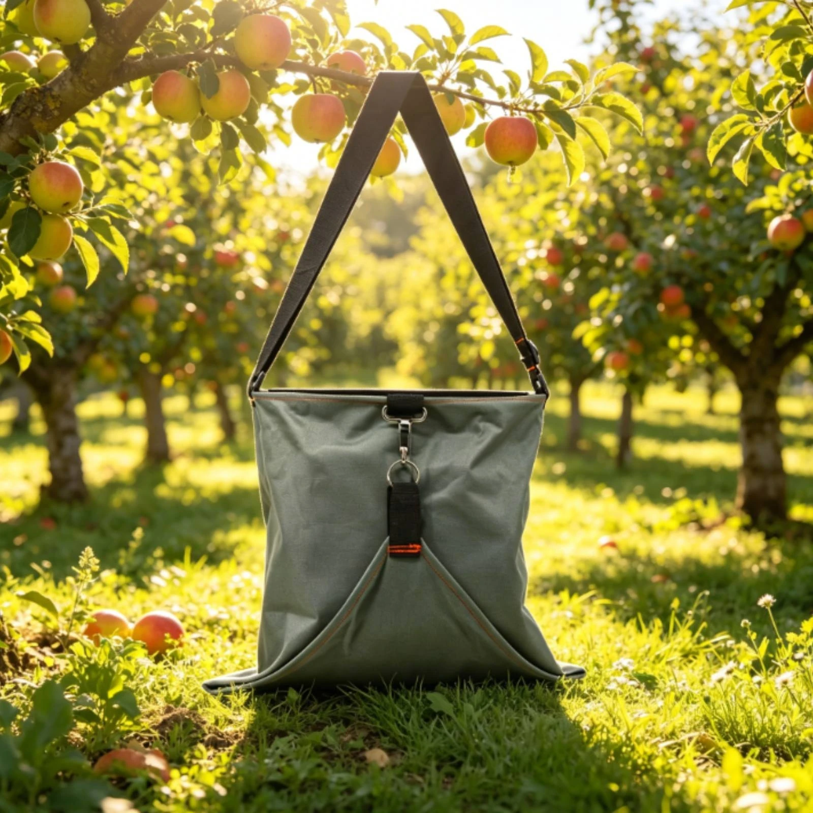 

Fruit Picking Apron Wide Strap Shoulder Apron Bag Fruit Picking Bag Handsunrestricted Field Equipment Stitching Feature