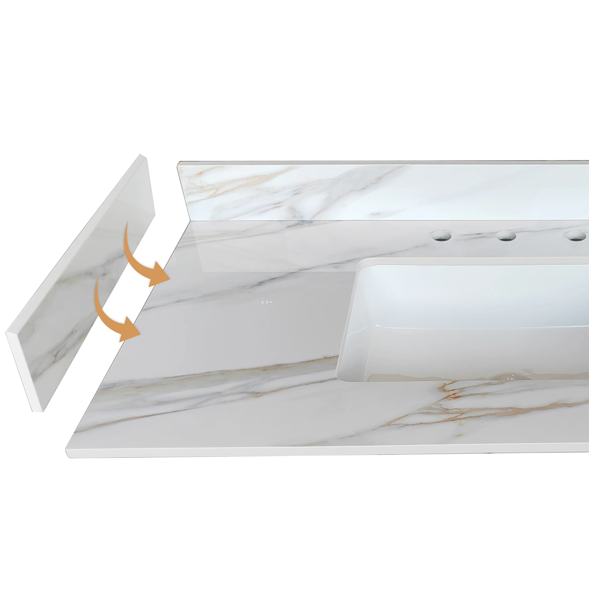 

Backsplash Bathroom Cabinet Cabinet faucet High High backsplash Making Material Package Vanity 22 Inch Sidesplash , Bathroom Van