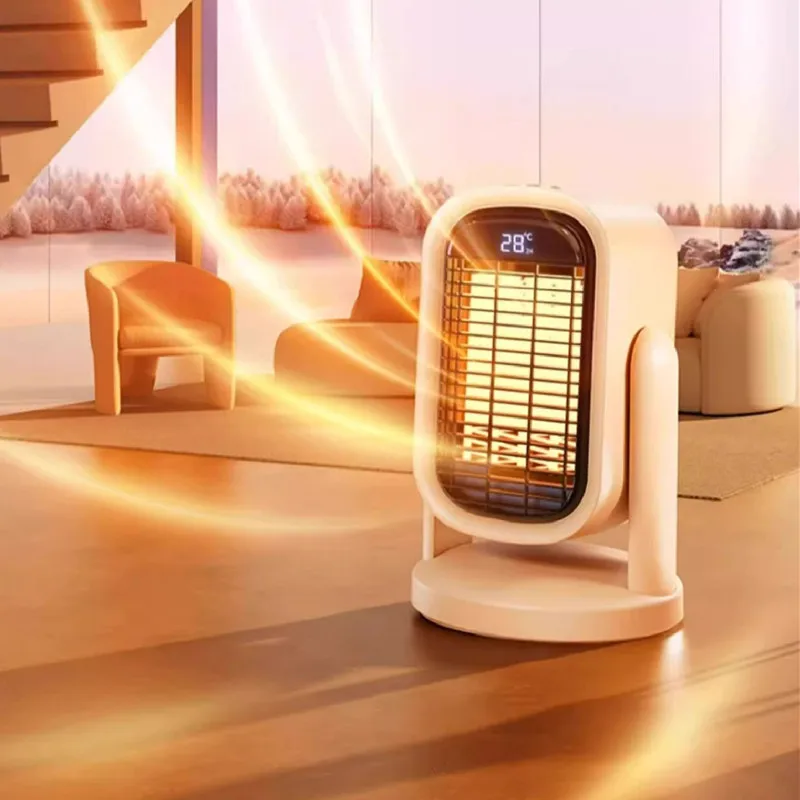Calentador eléctrico de escritorio para el hogar, calentador pequeño para oficina, dormitorio, sala de estar, área grande, baño de bebé