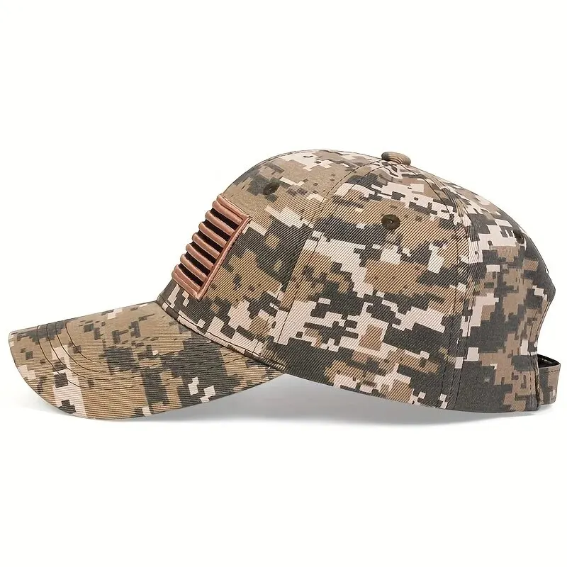 Unisex Army Flag of The United States Embroidery Baseball Caps Spring and Autumn Outdoor Adjustable Casual Hats Sunscreen Hat