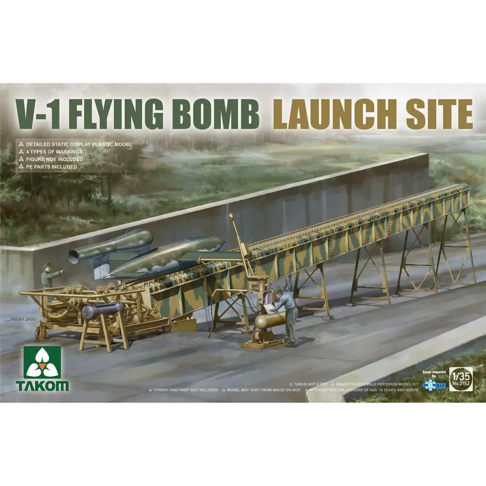 

TAKOM 2152 1/35 V-1 Launch Site Flying Bomb — набор масштабной модели