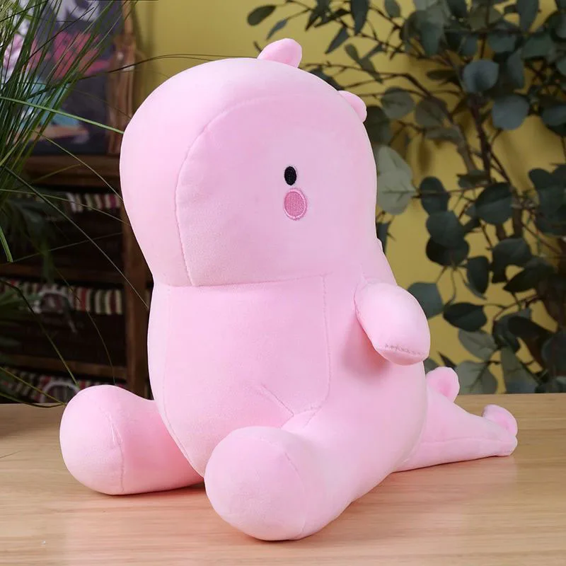 Cute Kawaii Dinosaur Plush Toy Ultra Soft Fluffy Stuffed Animal Pillow in Multiple Colors and Sizes for Kid Adults Birthday Gift