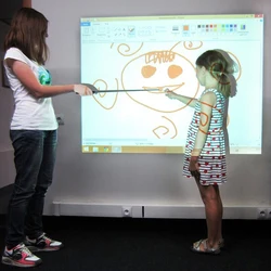 Interactive Whiteboard System Smart Teaching Board with Infrared Pen Support Windows Computer for Classroom Meeting Presentation