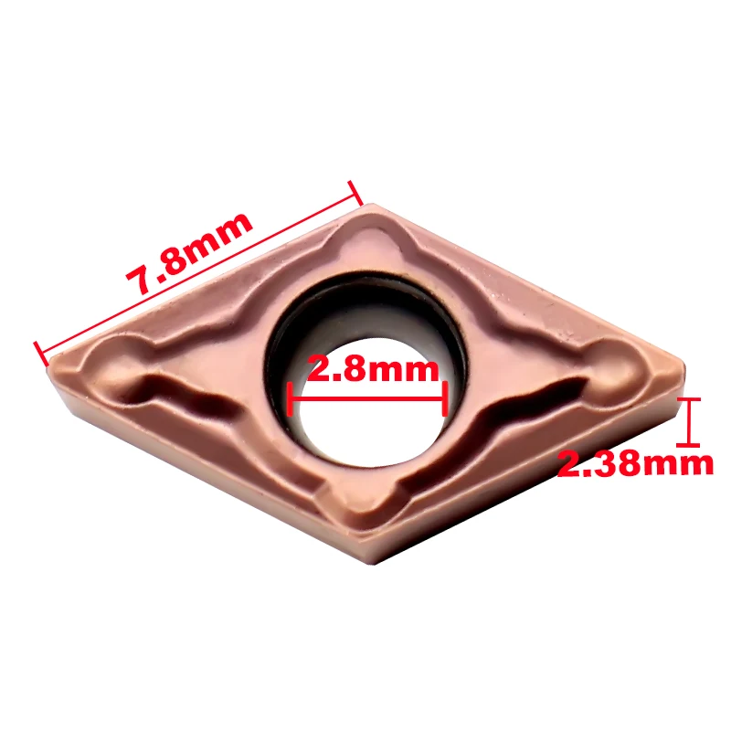 Imagem -05 - Ferramenta de Torneamento Interno Carbide Blade Cortador de Torno Cnc para Aço Inoxidável Dcmt Dcmt 070204 Dcmt11t304 Dcmt 1125 Dcmt308
